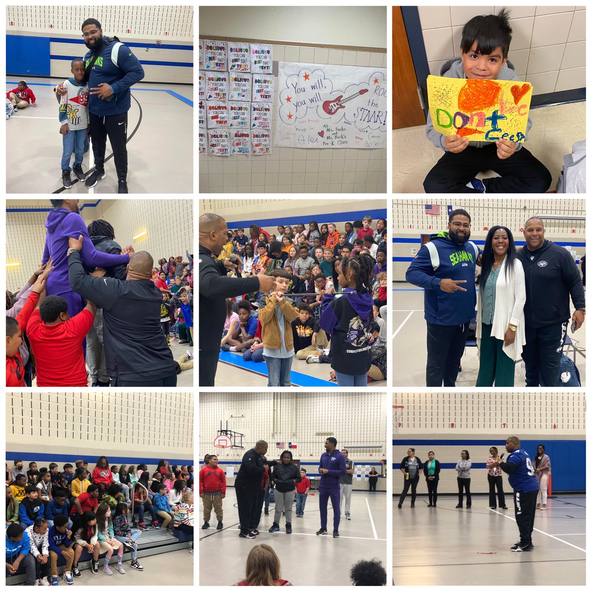 STAAR PEP-RALLY-Our <a href="/SHCrowleyElem/">S.H. Crowley Elementary</a> students are beyond ready to ACE STAAR… our students discussed “PUSH”Persevere Until Success Happens with former NFL player Rose Bowl Champion <a href="/KeithDavis_98/">Keith Davis</a> Keith Davis &amp; former NFL player Germard Reed #CrowleyPrideUnified #shcrowleyelementary