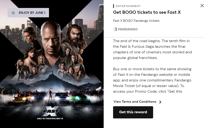 Wario64 on Twitter "Buy 1 Get 1 free movie tickets for Fast X