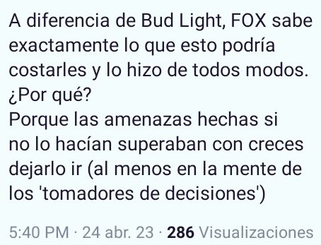 Hay mucha presión, mucho nerviosismo, mucha VOLATILIDAD, las cuentas no están saliendo; el castillo 🏰 de naipes 🃏🃏🃏se desploma.
NO PODEMOS DESFALLECER.
#FOXisFinished 
#FoxNewsIsNotNews 
#FoxNewsBudlightBoycutt 
#FoxNewsIsDeadToMe