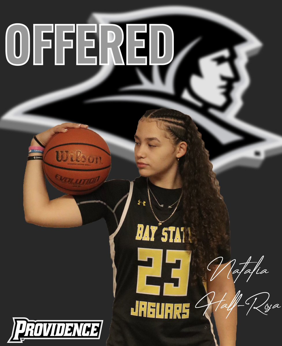 After a great phone call with <a href="/CoachErinBatth/">Coach Batth</a> <a href="/ProvidenceWBB/">ProvidenceWBB</a> I am so blessed to receive an offer! Thank you so much for believing in me! 🖤🤍<a href="/LaurieBollin/">LAURIE BOLLIN</a> <a href="/BayStateJags/">Bay State Jaguars</a>