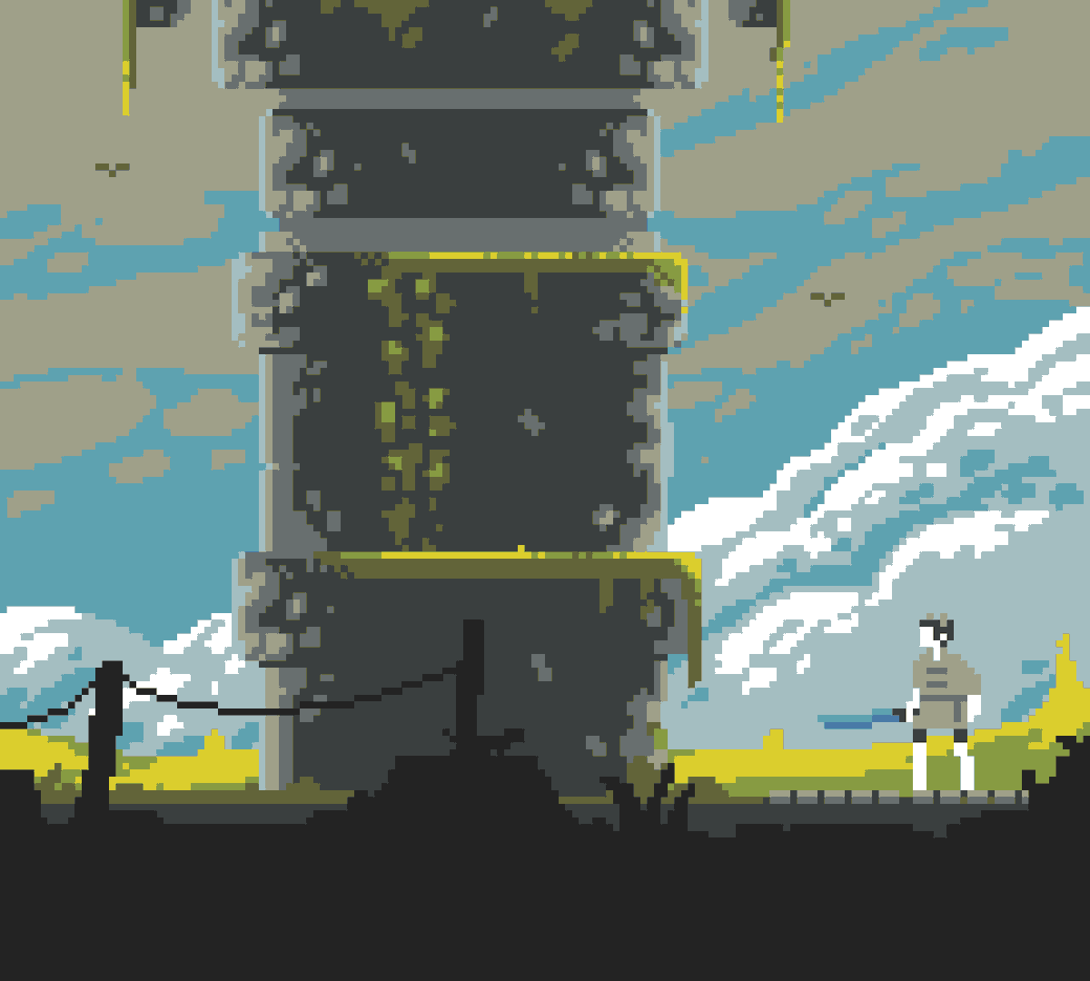 A small colossus #ueda #pixelart #gbc #shadowofthecolossus #ico #thelastguardian #demake #minimal  <a href="/LordMacbeth149/">Simone Lord Macbeth Granata</a>
