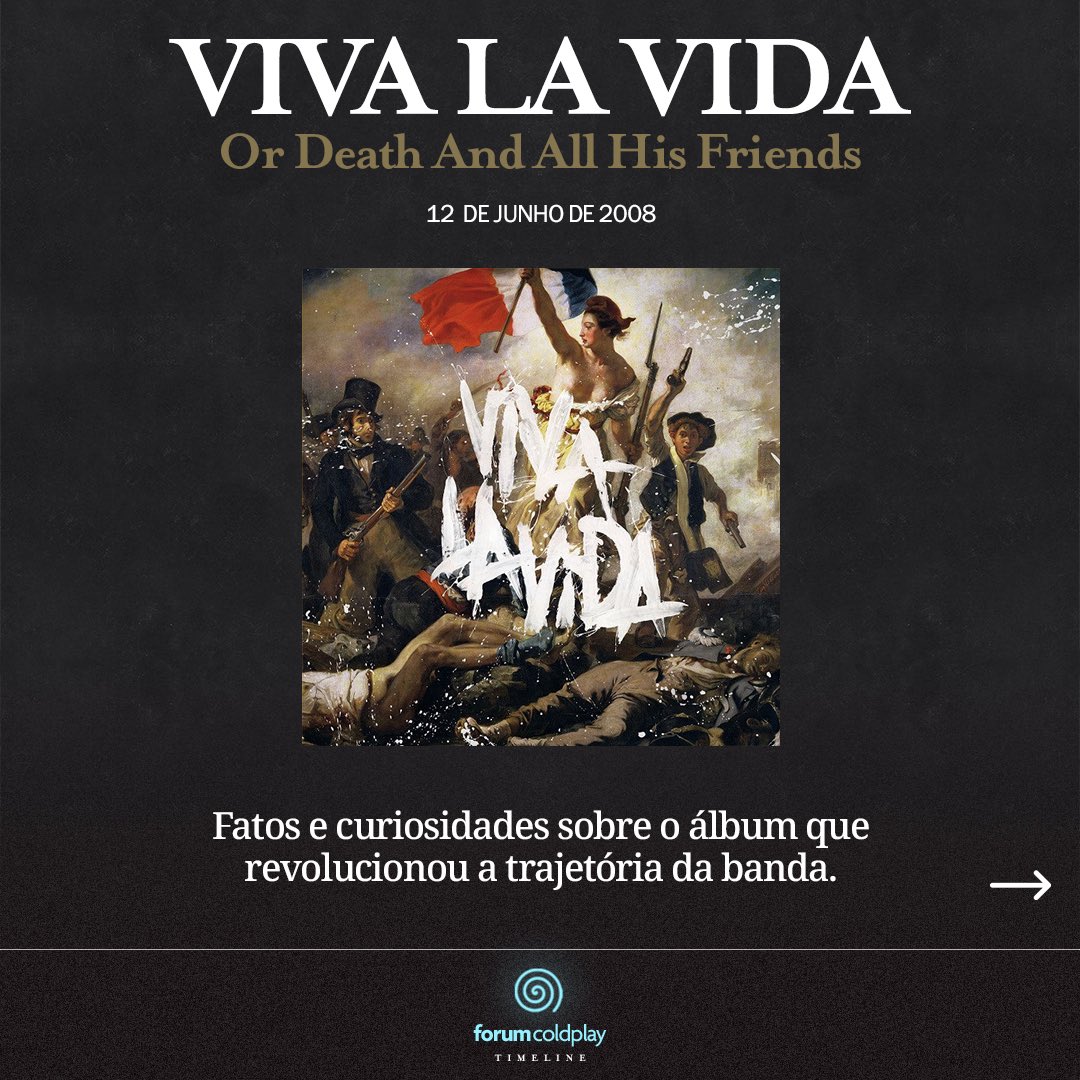 forumcoldplay's tweet photo. Thread - Viva La Vida Or Death And All His Friends: O álbum que revolucionou a trajetória da banda. 🇫🇷 #ColdplayTimeline https://t.co/WtRycdO60D