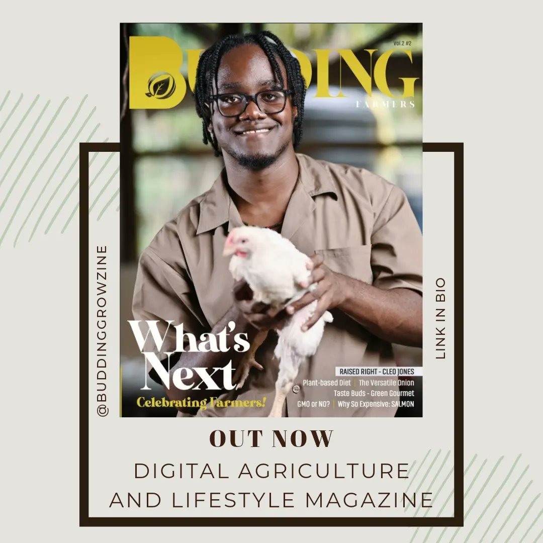 🌱👨‍🌾👩‍🌾 Discover the latest tips, tricks, and trends in the farming world with our newest publication! 
Happy Farmers Month!
Like. Follow. Share. @buddinggrowzine
Design: @gotcreativemedia

Read here: linktr.ee/BuddingFarmers…
 #BuddingFarmers #WhatsNext