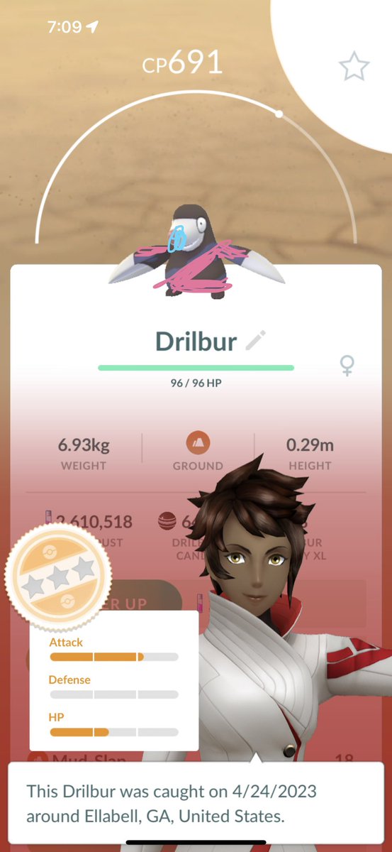 HundoMama's tweet image. Finally after weeks of no shiny luck, I got this bad boy 🙄 #HearUsNiantic #PokemonGO #PokemonGOApp