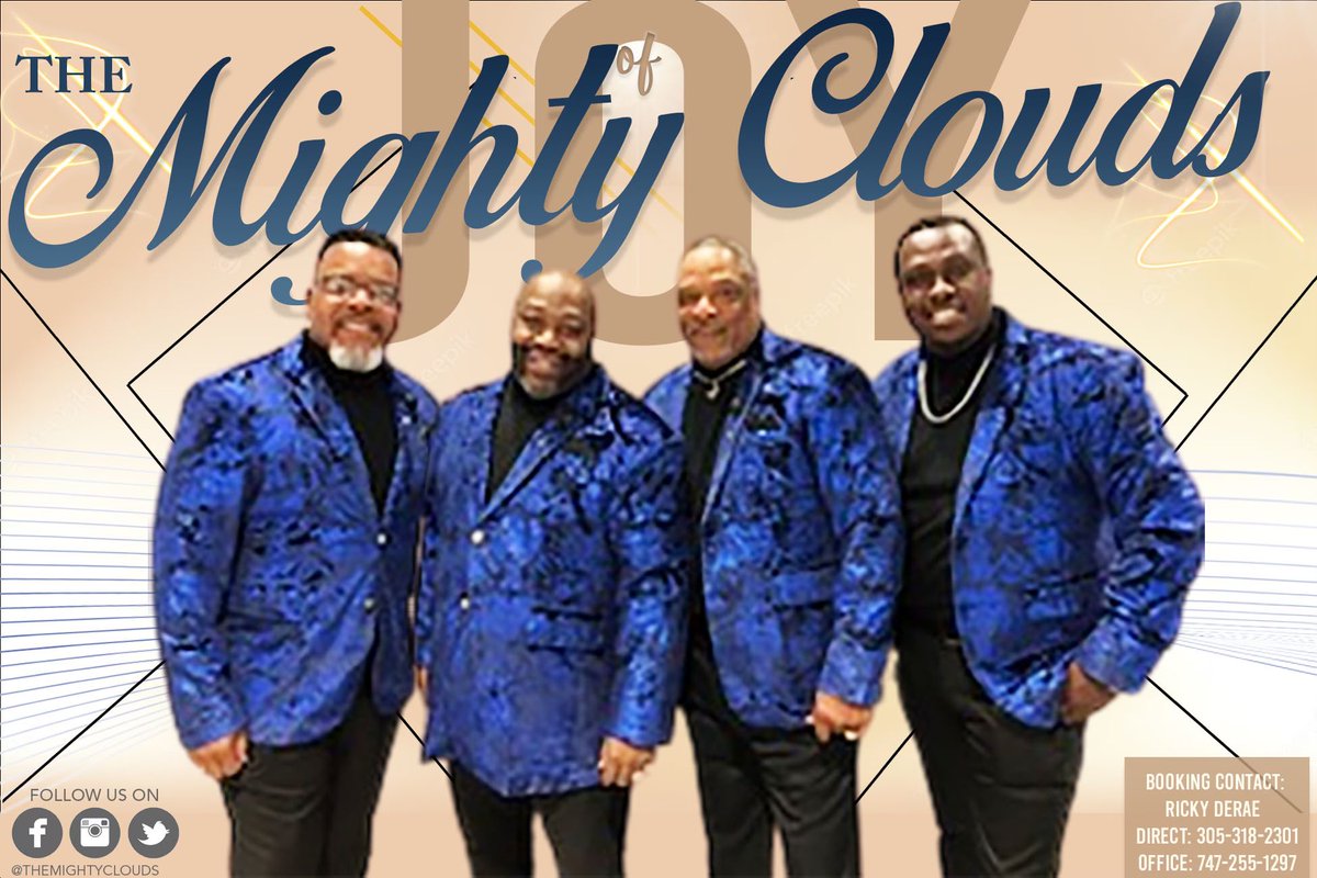Itsmightyclouds's tweet image. The Mighty Clouds of Joy is Now Booking 🙏🏽🙌🏽