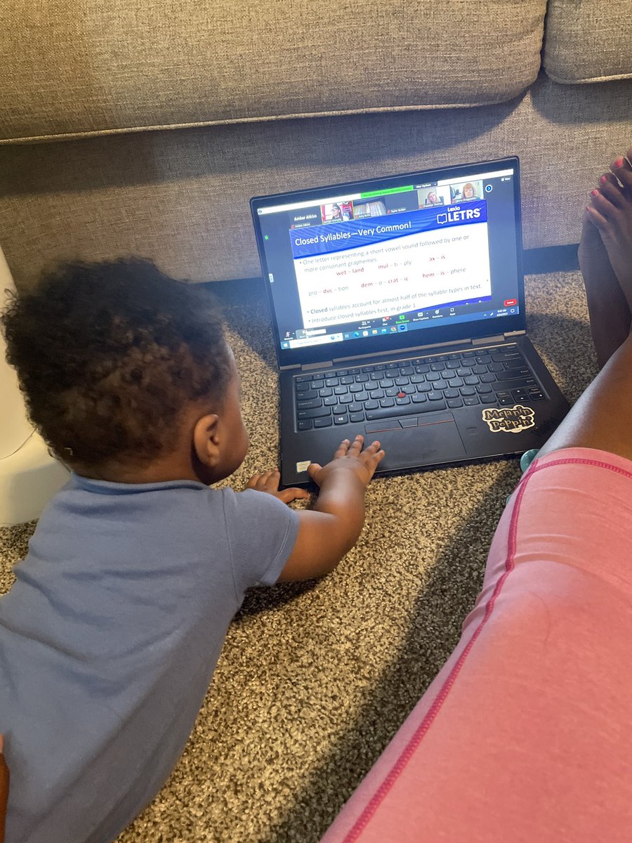 My co-workers were really into LETRS training today 🫠😂🥰 <a href="/SycamoreCreekES/">Sycamore Creek ES</a>