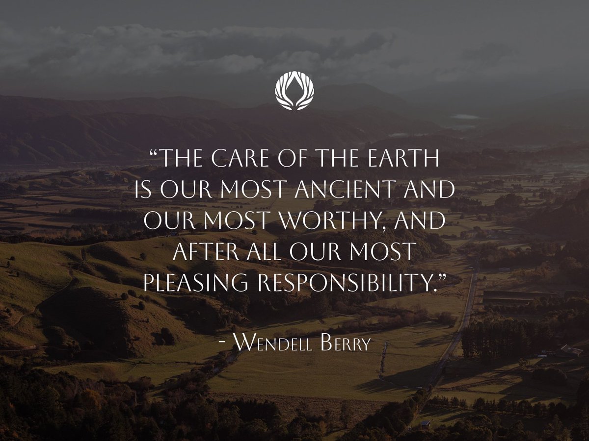 BiomeTrust's tweet photo. Caring for #Papatūānuku [Mother Earth] is our most ancient, and most rewarding duty. #wendellberry #biometrust #rewildingresources https://t.co/hDSDRxKUZf