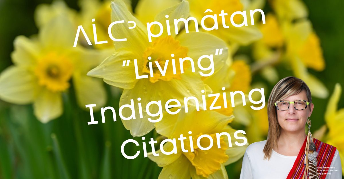 ᐱᒫᑕᐣ pimâtan”Living”Indigenizing Citations
by Andrea Menard

indigenousconnect.org/wp-content/upl…

#decolonize #citations