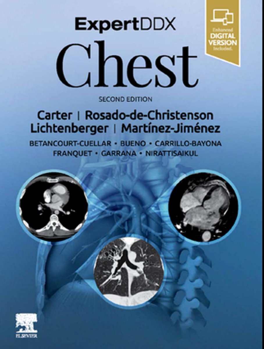 DrGermanArango's tweet photo. Y una recomendación final para mis colegas médicos ⚕️, Chest (de la colección Expert DDX): en esta publicación escriben 3 radiólogos colombianos resaltando al Dr. Jorge Carrillo Bayona, quien ha sido profesor y formador de todos ellos y que hace parte de nuestro equipo en RIMAB. https://t.co/82iTQVha5N