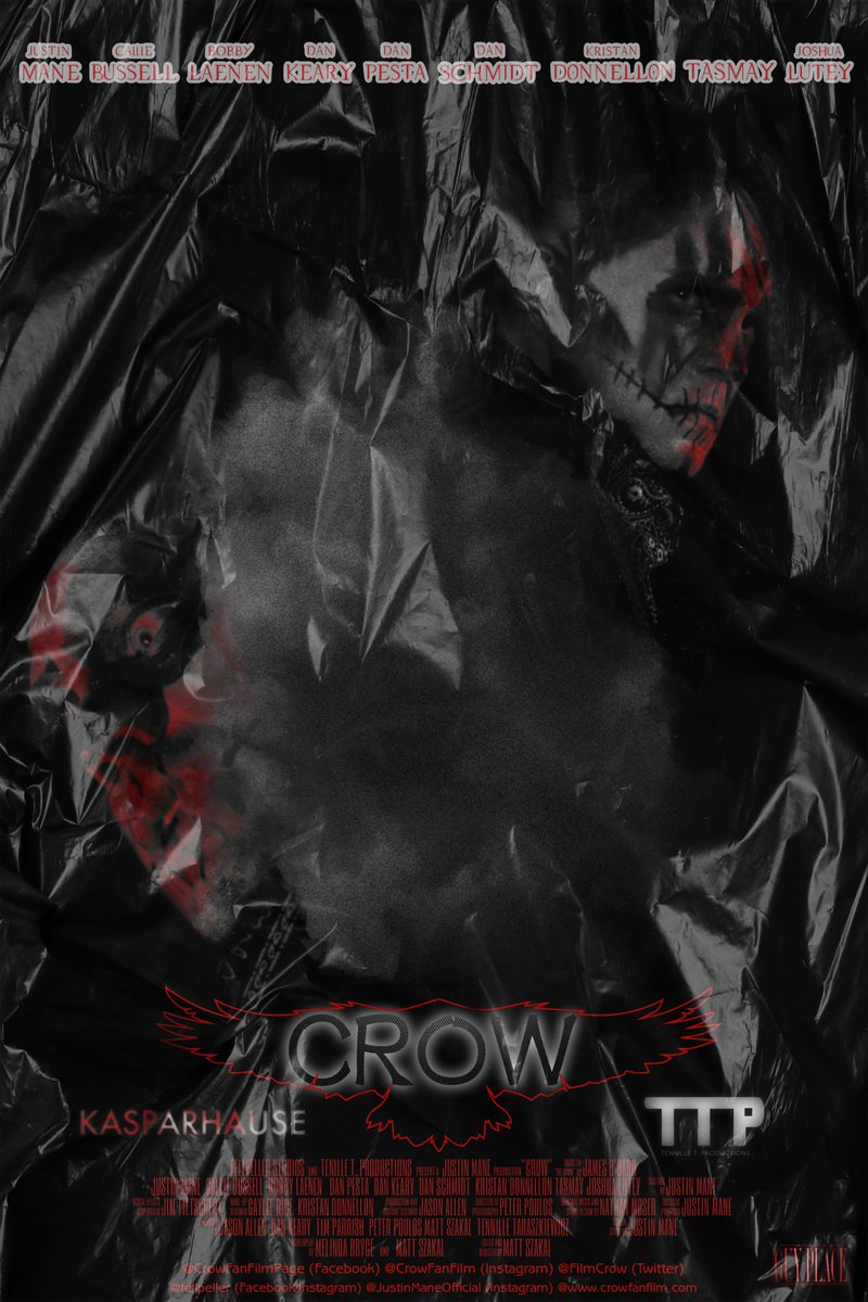 Finally new posters for "CROW" have arrived!🔥😍❤
➲«Everyone thinks that he is hiding in the shadows, but he is actually a shadow.»🖤𔒜🤍
Designed by <a href="/IrenPodOfficial/">Iren 𖩐od𒌋💙</a>
#justinmane #crow #movieposter #posterdesign #crowfanfilm #thecrow  #artwork #horrormovie #horrorfan #horror