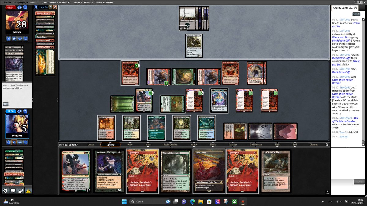 Symo66's tweet photo. Jund "Invasion of alara" do things. The nerf on back side not appened if you put an artifact in play...so you can put chariot in play and create a copy of Fable, and after that you can copy it again when chariot attack...
#MTGO #MTGMOM #JUND https://t.co/h2StOE9pJZ