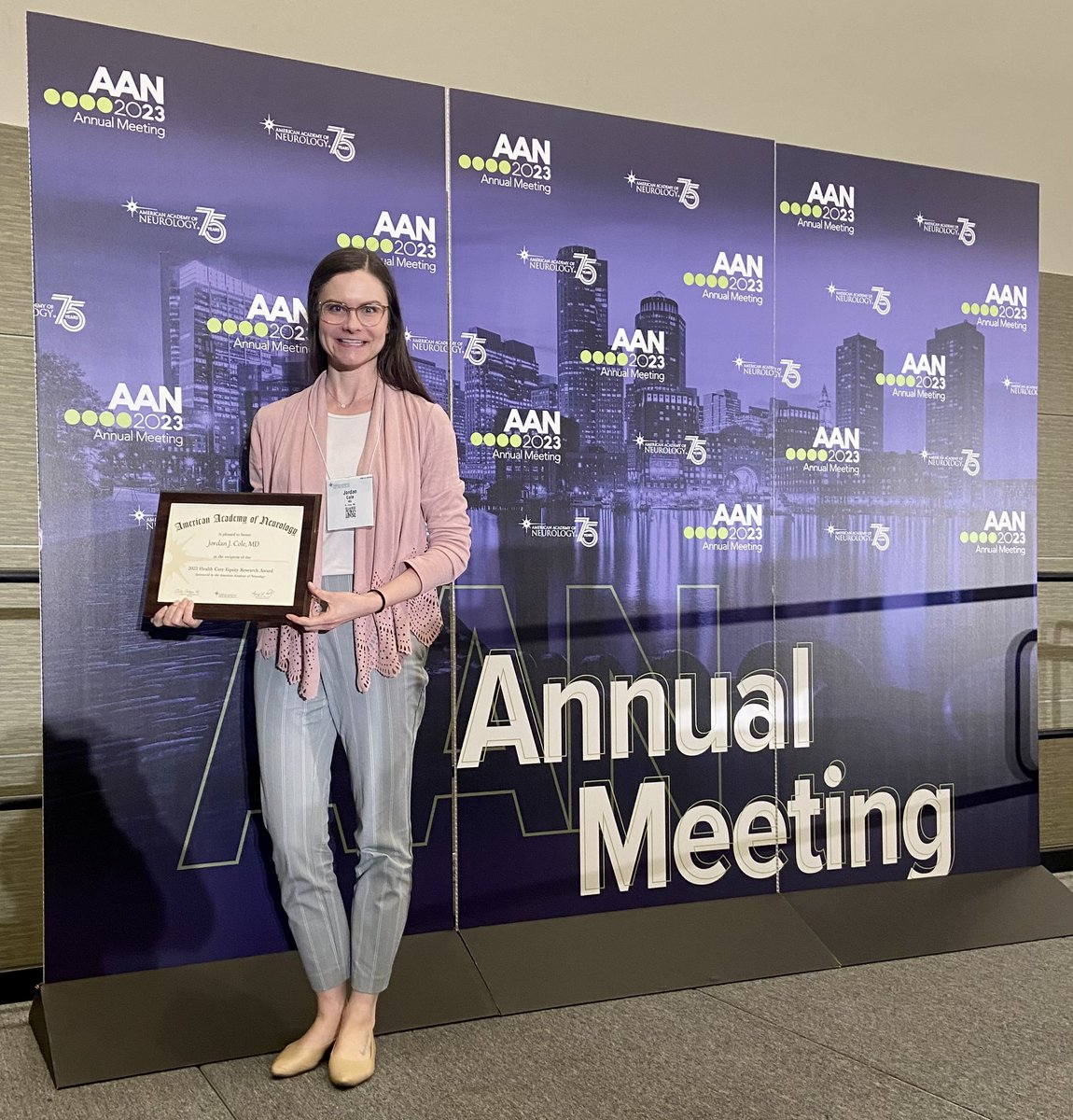 Very honored to have received an AAN Health Care Equity Research Award for my work in understanding disparities in access to genetic testing for neurodevelopmental disorders. Much more work to be done and so thankful for the support! #AANAM #AANAM2023 #HealthEquity