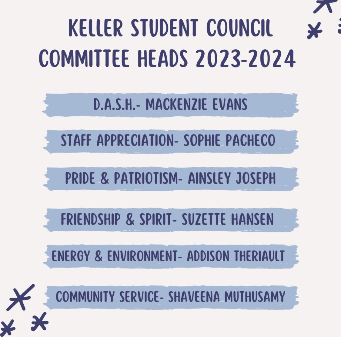 Congratulations to our 2023-2024 Committee Heads! Thank you to everyone who interviewed!