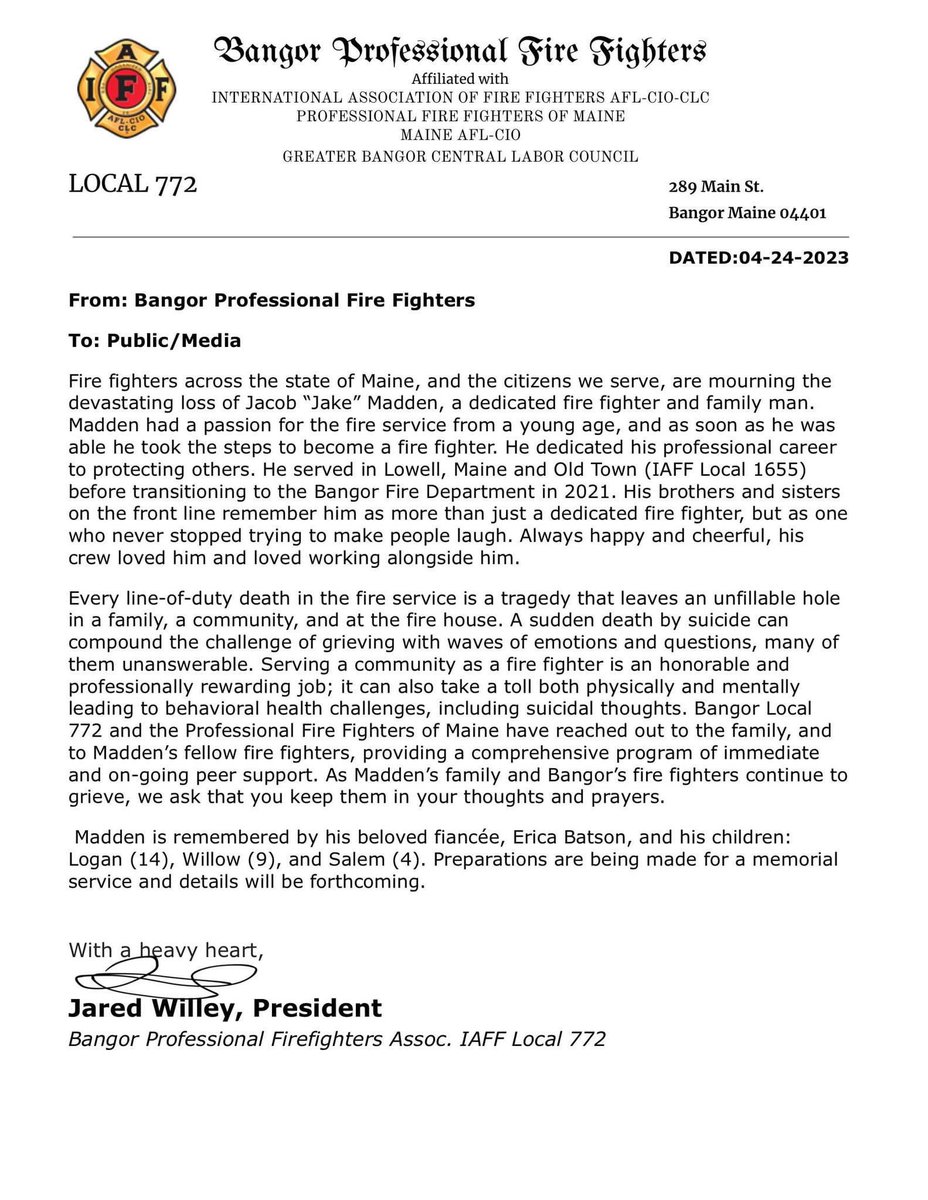 Bangor Fire Fighters (@local_772) on Twitter photo 