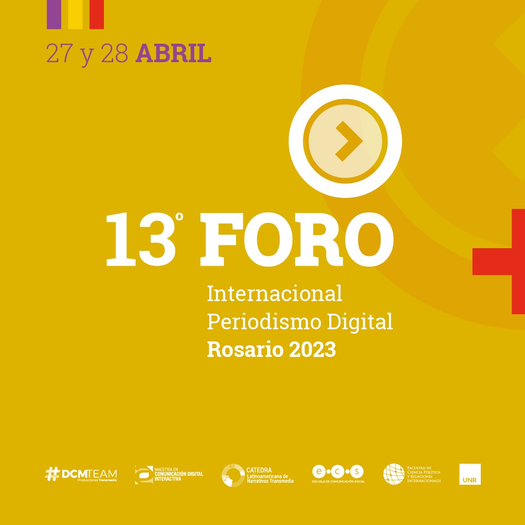 GraduadosCSUNR's tweet photo. Rosario y la @UNRoficial sede del  Periodismo Digital. No te lo pierdas! 

📅27 y 28 de abril de 2023 
⏩13° Foro Internacional de Periodismo Digital y 8° Encuentro de Narrativas Transmedia
📍Rosario, Argentina 

◾Inscripción gratuita en https://t.co/RNDvk7PUmn

@webperiodismo1 https://t.co/gloDOOO6pt