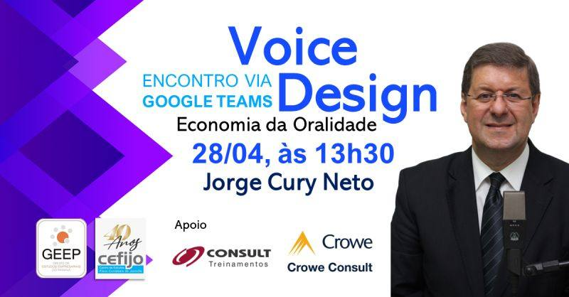 julbertomeira's tweet photo. Nesta sexta-feira, dia 28/04, teremos o prazer de recebermos @jorgecuryneto para conversarmos sobre o conceito inovador de Voice Design. 
Clique para ingressar na reunião na data do encontro ➡️ https://t.co/m9mRwnSkce
ID da Reunião: 215 238 659 255 
Senha: YKu4ZW https://t.co/mZiqf67Ks5