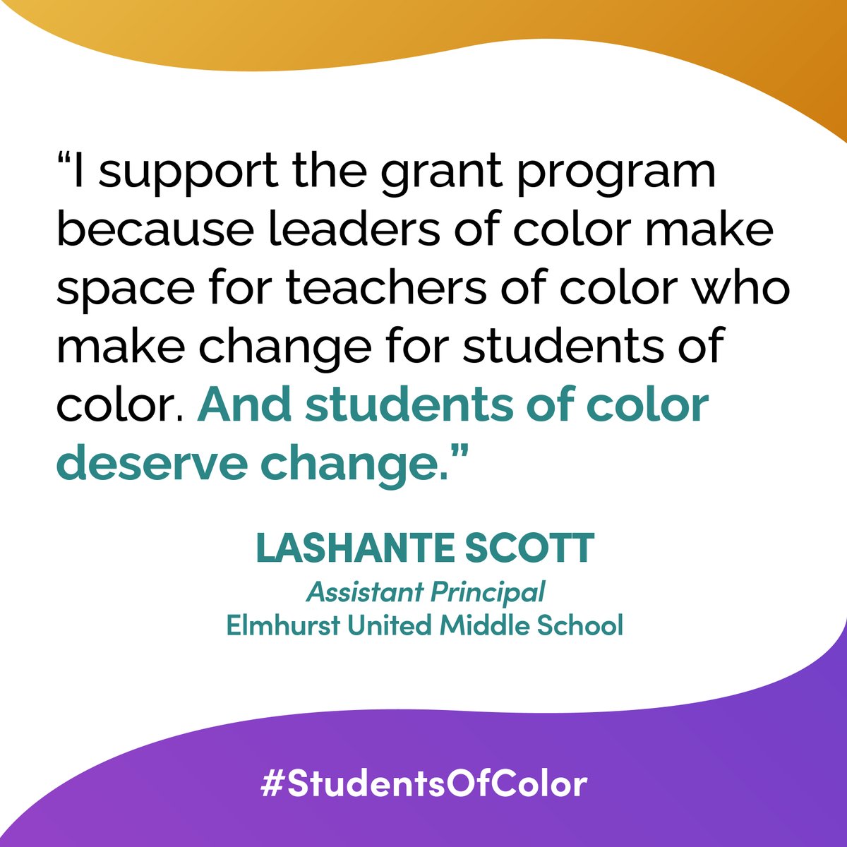 Ed4Excellence's tweet image. Students deserve representation in school leadership. Help us achieve change for CA’s #StudentsOfColor by adding your voice to secure state funding for equitable school leader development pipelines: bit.ly/3EOG0ux #CALeg