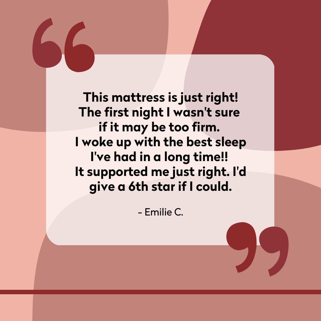 ⭐⭐⭐⭐⭐⭐ We'll take it! 😉

Upgrade to a 6-star sleep with Douglas! You'll be snoozing in no time...😴