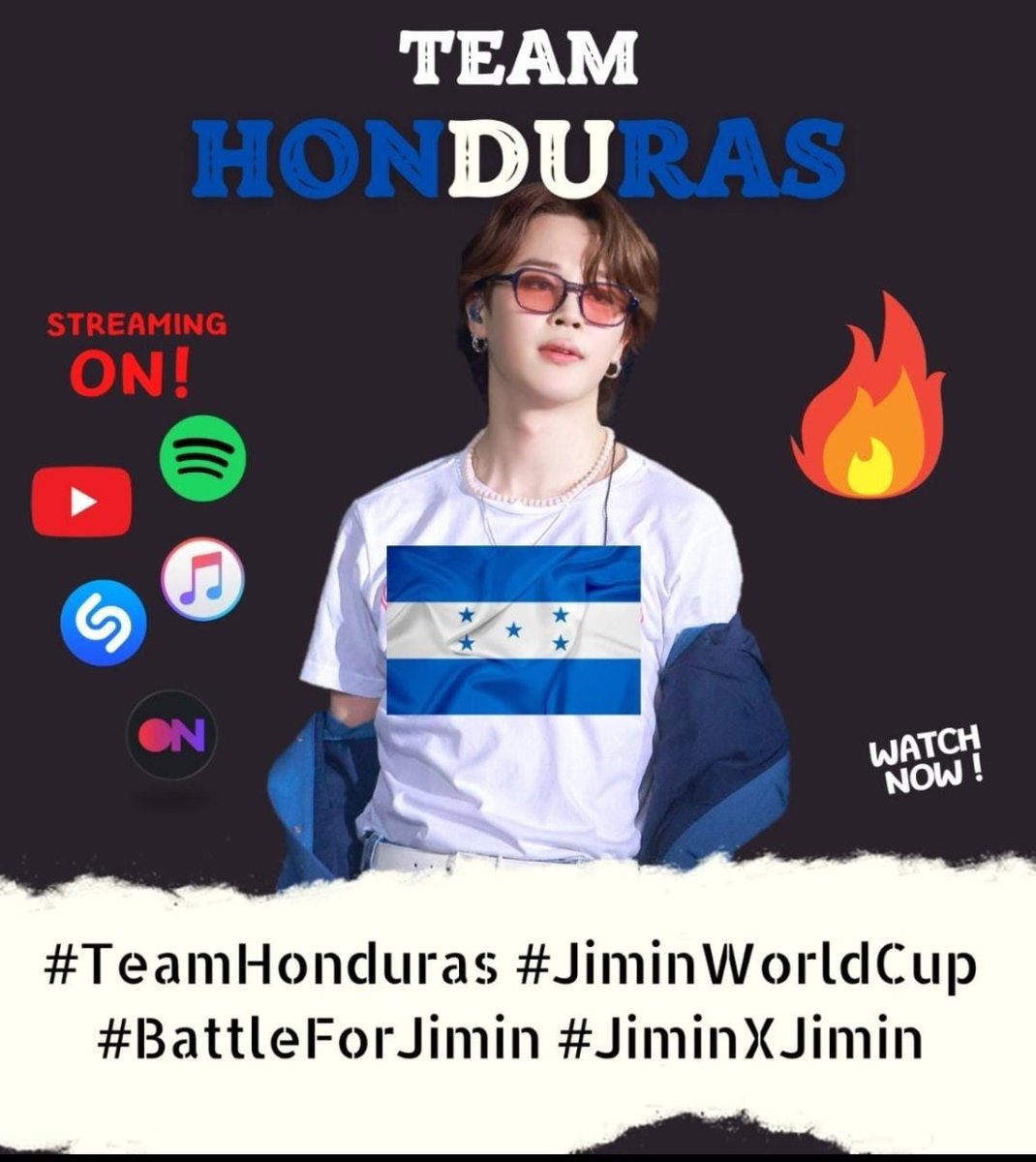 StreamForJM's tweet photo. JIMIN WORLD CUP🌎🏆

It's time for our semifinals battle ⚔️🔥

TEAM HONDURAS 🇭🇳 please leave your screenshots under this thread along with the hashtags #JiminWorldCup #BattleForJimin #JiminXJimin #TeamHonduras

🎯 You have 3 hours https://t.co/zTqoN5Ctbt