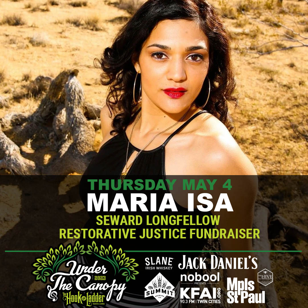 TheHookMpls's tweet photo. Maria Isa - Seward Longfellow Restorative Justice Fundraiser 'Under The Canopy' at The Hook on Thursday, May 4 ~
--
BUY TICKETS ->> https://t.co/xn0InBgykn
--
#TheHookMpls #UndertheCanopy #Minneapolis #Minnesota #MnMusic #LiveShows #OutdoorEvents #MariaIsa #SotaRican @MariaIsa https://t.co/cT0R7g7exU
