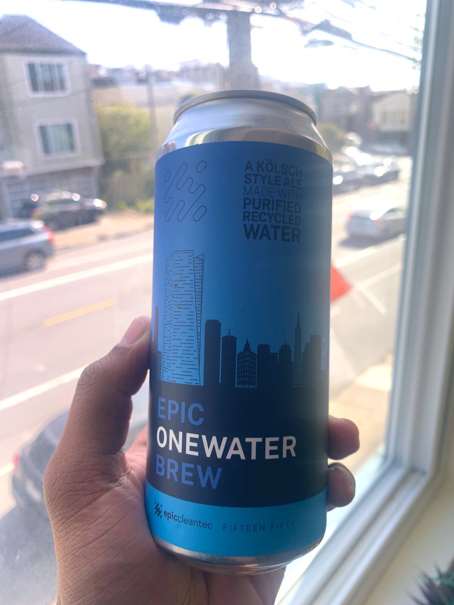 Our class @cee_stanford toured the first building scale #waterreuse facility in SF! These systems reduce 95% of a building’s water use (and they can make cool products like beer)

Cheers to @EpicCleantec for working to break the stigma on #sustainable #waterreuse!