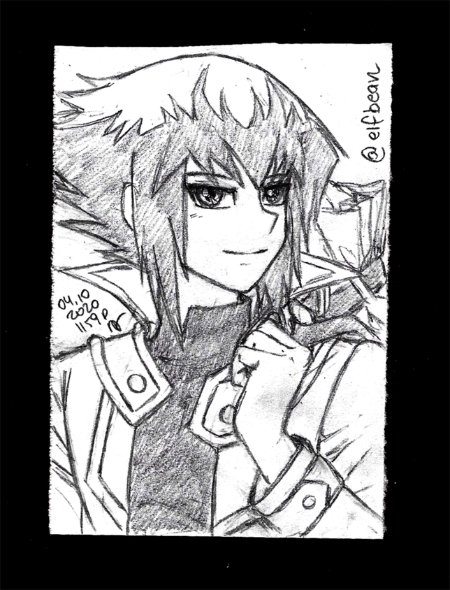 elfbean's tweet photo. #Sketchbook #113:  Juudai Yuki for the #sixfanarts challenge. 

Drawing J never gets old for me. I don't know why, but he'll always be a special character to me.

#yugioh #art #artist #anime #fanart #遊戯王 #sketch #jadenyuki #animeboys #ygo #gx #遊城十代 https://t.co/iGBzcQRtOy