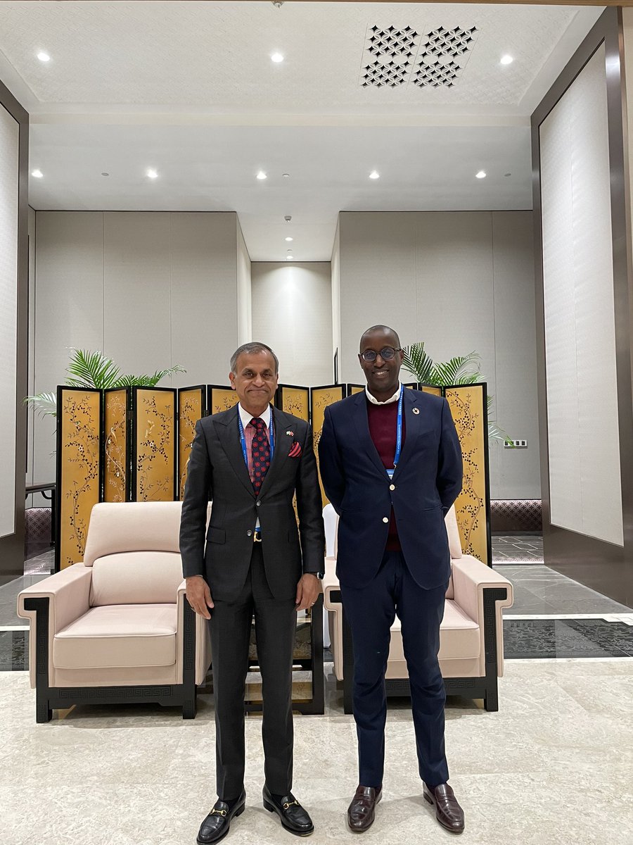 Great to connect with <a href="/ANgororano/">Anthony Ngororano</a>, Resident Representative <a href="/UNDPKenya/">UNDP Kenya</a> 🇺🇳 🇰🇪 during <a href="/UNDataForum/">UN World Data Forum</a> 🇺🇳 in Hangzhou 🇨🇳. We discussed the ongoing food insecurity crisis in the Horn of Africa and how we could collaborate through South South cooperation. The East Africa region struggles