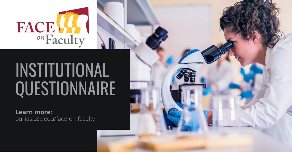 USCPullias's tweet photo. Exciting news! @FACEonFaculty has launched its Institutional Questionnaire. This national study aims to understand who faculty are and how their environments shape their ability to thrive. Presidents of selected institutions have received invitations to participate. https://t.co/siVZE9YaFc