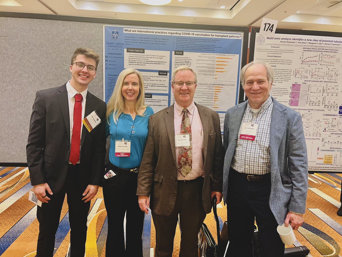 Kennan Maher (@kennanmaher) on Twitter photo Incredible weekend at AAP/ASCI/APSA <a href="/JointMeeting/">JointMeeting</a>. I feel privileged to have presented my research to physician scientists from all over the world, as well as honor my brilliant mentor’s induction into the <a href="/the_asci/">ASCI</a>, <a href="/KristaLentine/">Krista Lentine, MD,PhD | FASN | FAST</a>
Thank you <a href="/ASNKidney/">American Society of Nephrology</a> for sponsoring my travel! Incredible weekend at AAP/ASCI/APSA <a href="/JointMeeting/">JointMeeting</a>. I feel privileged to have presented my research to physician scientists from all over the world, as well as honor my brilliant mentor’s induction into the <a href="/the_asci/">ASCI</a>, <a href="/KristaLentine/">Krista Lentine, MD,PhD | FASN | FAST</a>
Thank you <a href="/ASNKidney/">American Society of Nephrology</a> for sponsoring my travel!