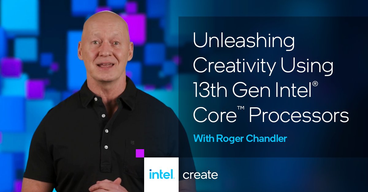intelcreate's tweet image. Roger Chandler is ready to show you how 13th Gen #IntelCore processors can take your creativity up a notch. With advanced features, you’ll be able to handle the most demanding work for your next project. Watch the full video for more. intel.ly/3N5ZVdn