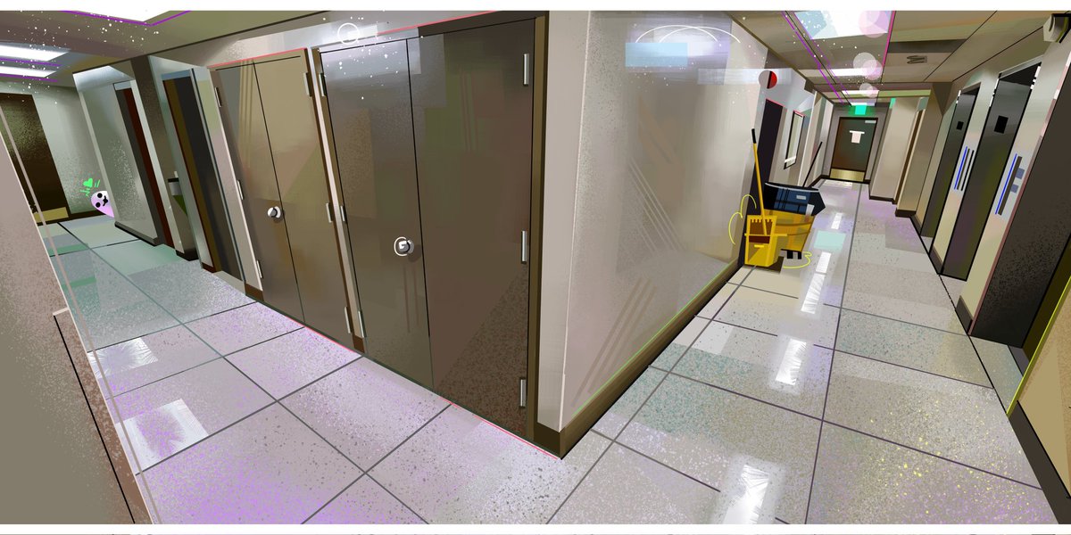 Just a Hallway 🧹🗑#Digitalpainting