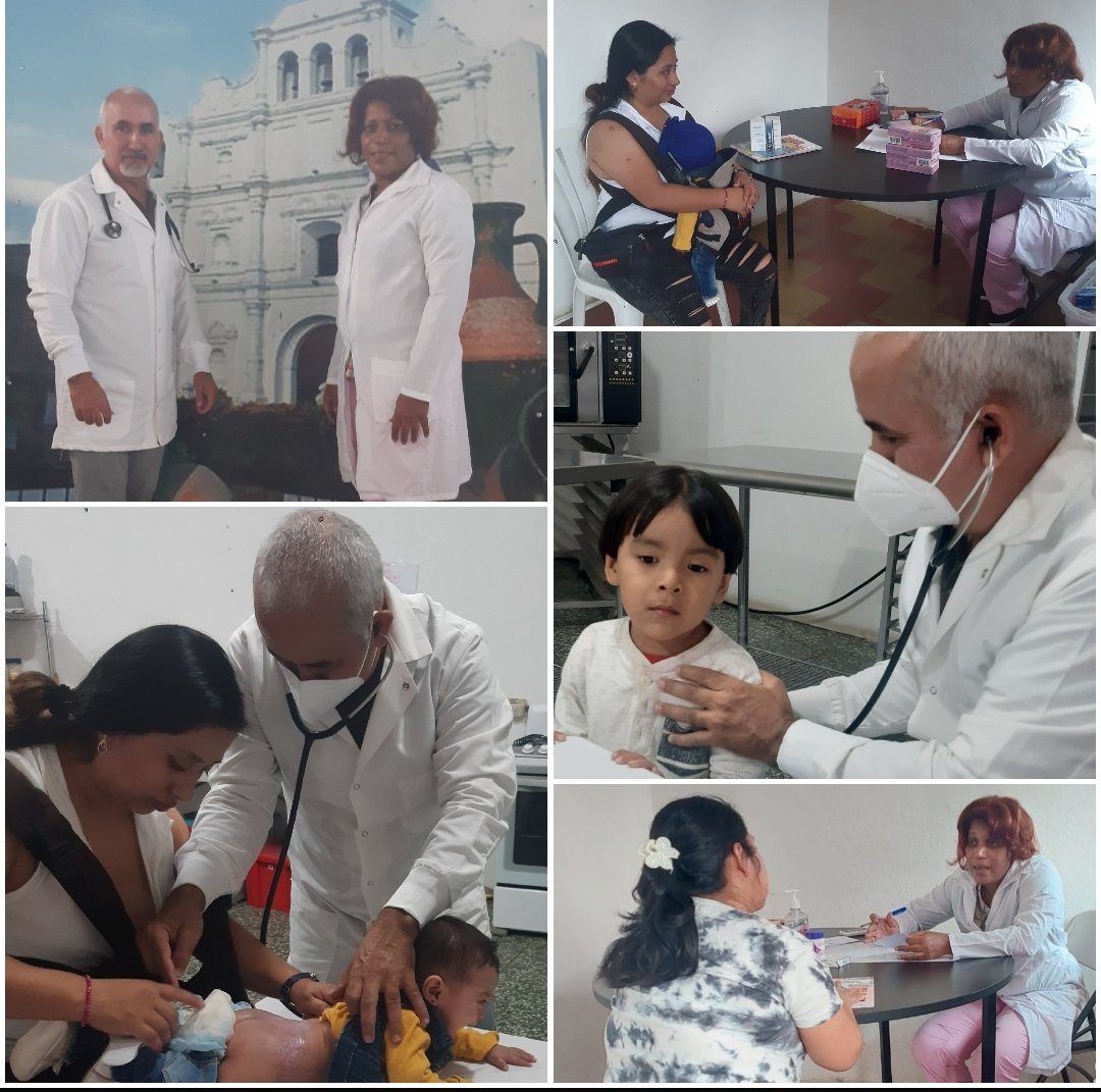"60 ANIVERSARIO DE TOTAL ENTREGA AL DEBER"
Comienza una nueva semana,la Brigada Médica en Baja Verapaz,Guatemala en conjunto con la oficina de atención a la mujer en Salamá realizan jornada Integral de salud
Dra Milagros Castillo Auty 
Dr Iván Cueto Pedroso 
#60AñosSalvandoVidas