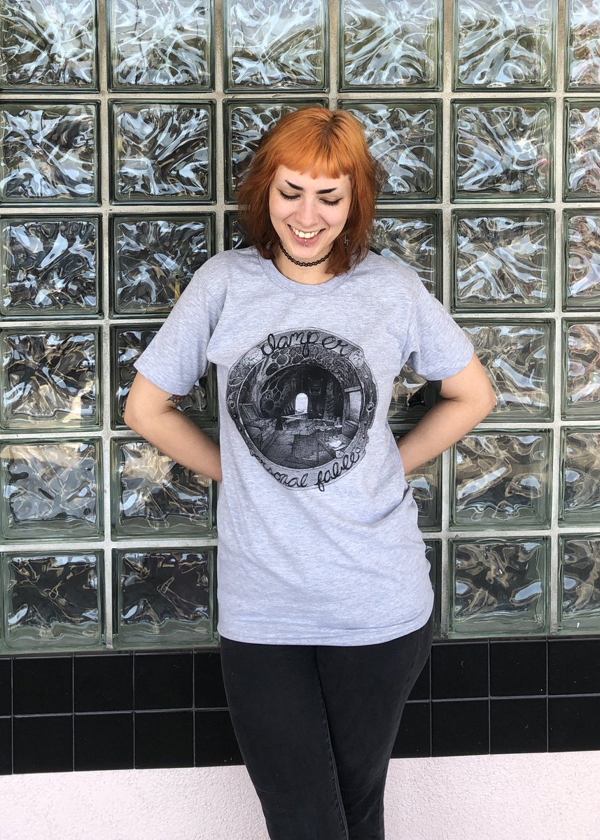 damperbandca's tweet photo. hi hello, we’re so excited to be able to say that we just wrapped up with recording four new songs yesterday! 

we went a little over budget this time though so please consider buying a shirt to help us pay ourselves back.

we have plenty left and they’re available in s-xxl—link! https://t.co/AkO0EyjuTw