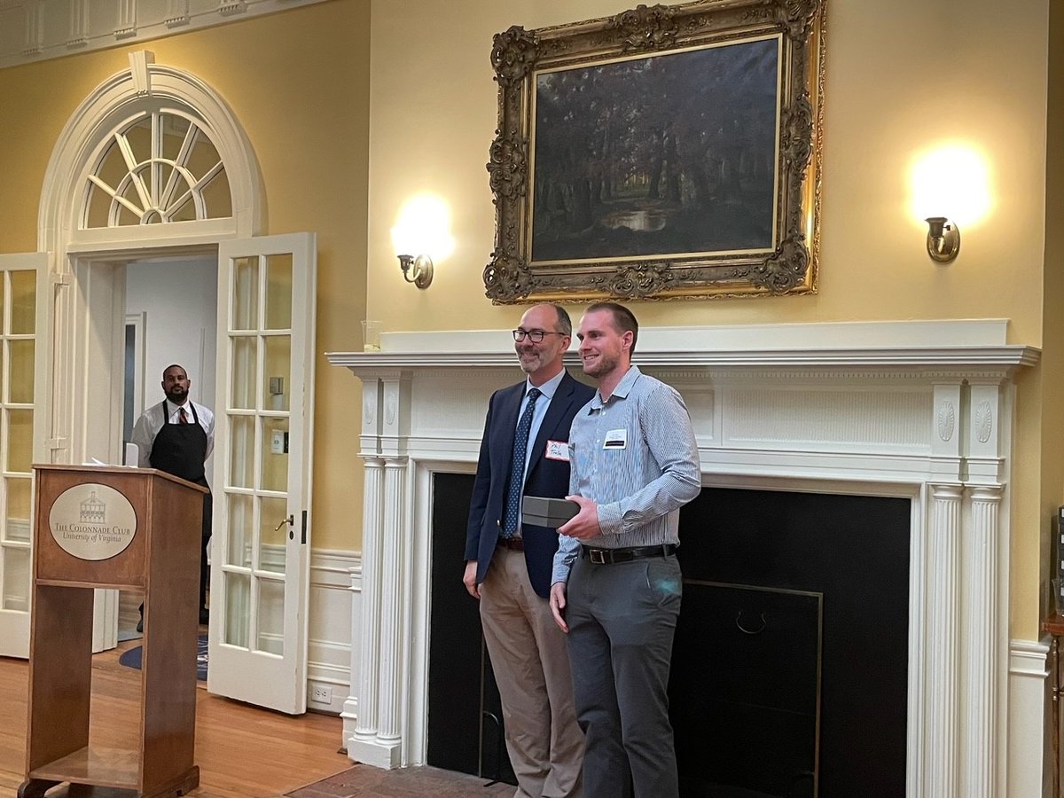 Darn proud as two <a href="/UVABME/">Virginia BME</a> PhD candidates accept the top <a href="/UVA/">UVA</a> Graduate Teaching Awards! 

#1 Graduate Instructor in All of STEM is Ridhi Sahani <a href="/myofibridhi/">Ridhi Sahani</a> <a href="/UvaM3Lab/">UVA M3 Lab</a> 🥹

#1 Graduate Instructor in All of UVA is Noah Perry in lab of <a href="/mete_civelek/">Mete Civelek</a> 😂

<a href="/UVAEngineers/">UVA Engineering</a> <a href="/uvahealthnews/">UVA Health</a>
