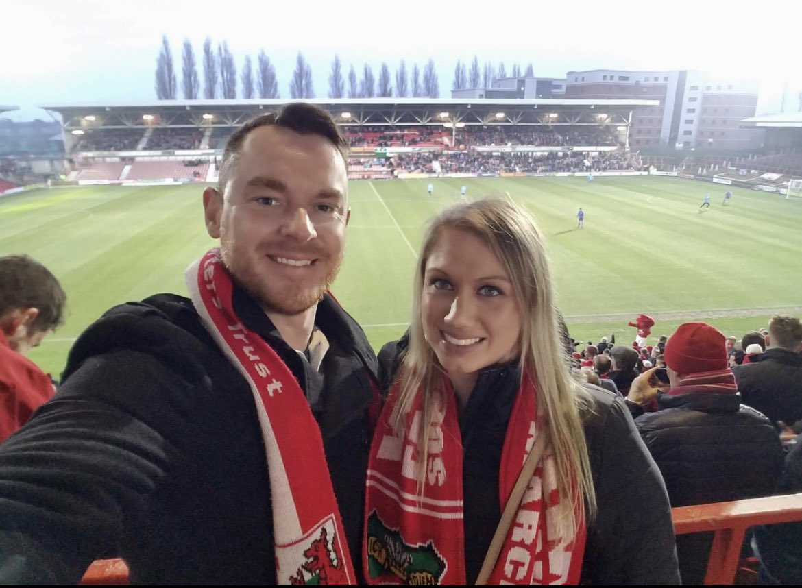 SirThomasJones's tweet photo. 2017 / 18 season where I took the Mrs to her first @Wrexham_AFC game where we won 5-1. Accompanied by my Dad @wrexhamdelboy &amp; brother. #WST #UpTheTown #family https://t.co/dotVRcSKxn