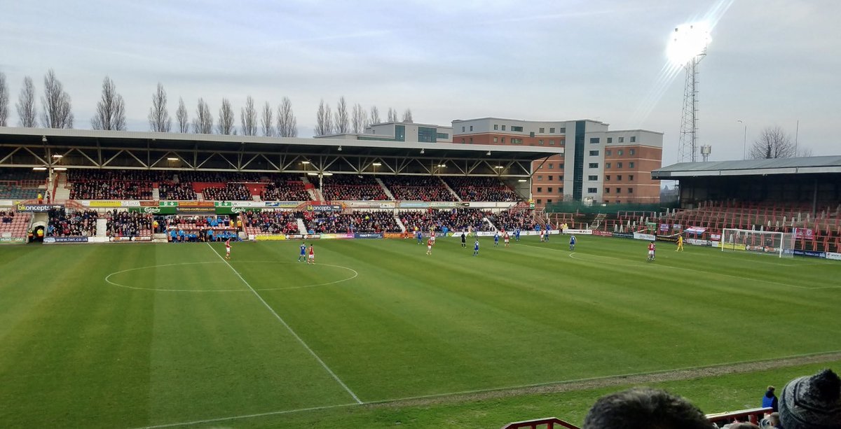 SirThomasJones's tweet photo. 2017 / 18 season where I took the Mrs to her first @Wrexham_AFC game where we won 5-1. Accompanied by my Dad @wrexhamdelboy &amp; brother. #WST #UpTheTown #family https://t.co/dotVRcSKxn
