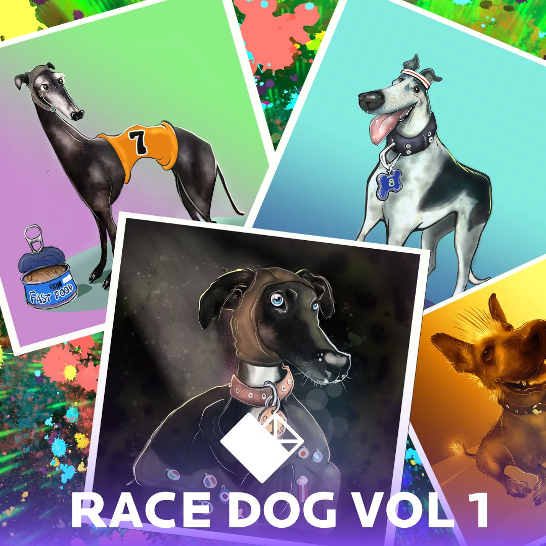NeonMob's tweet photo. ๐ถ๐คชDonโt miss out on the craziest and cutest racing dogs! They may cause mischief, but their loyalty is unmatched. Start collecting this series today! Click here https://t.co/PlmoPq6Xbh #Dogs #RacingDogs #NeonMob https://t.co/G4zInhiFvt