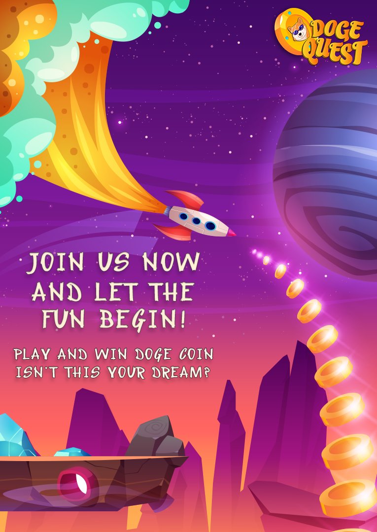 Exciting news! The beta version of #DogeQuest is now live! Come join us on a journey through the universe with our beloved #doge. Play the game and share your feedback to help us make it even more amazing.

Check it out here: 👉👉betagame.dogequest.site

#dogecoin <a href="/elonmusk/">Elon Musk</a>
