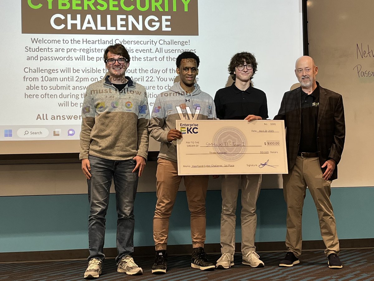 Way to go Hudson! First place team!  <a href="/SMSouthTDain/">Dr. Todd Dain</a>