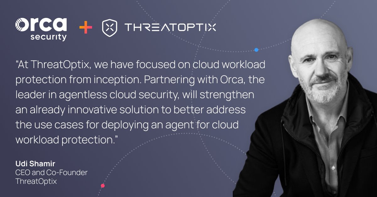 As <a href="/RSAConference/">RSAConference</a> kicks off, we are thrilled to have announced our <a href="/orcasec/">Orca Security</a> partnership! Learn how <a href="/ThreatOptix/">ThreatOptix</a> capabilities add runtime detection and enforcement within the Orca Cloud Security Platform. ⭐ bit.ly/3IiuOal 
#RSA2023 #rsa23 #cloudsecurity #cybersecurity