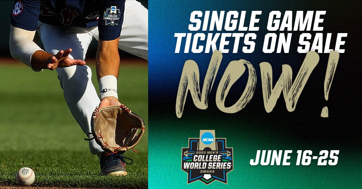 NCAA Baseball on Twitter "Single game tickets are now available to the