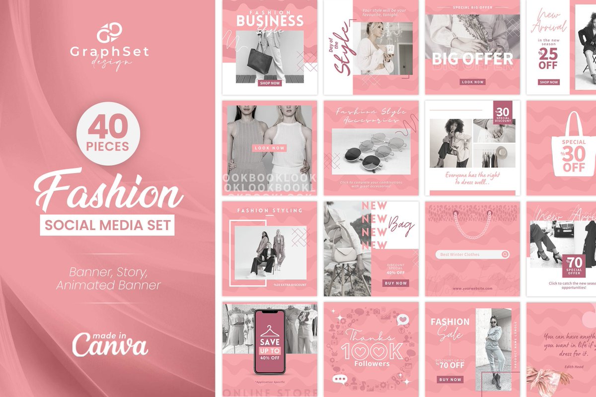 Excited to share the latest addition to my #etsy shop: Fashion Instagram Template, Canva Fashion, Minimalist Fashion Posts etsy.me/43TXdxD #pink #white #fashioninstagram #fashiontemplate #canvafashion #canvadesign #minimalistfashion #fashionposts #trendyfashion