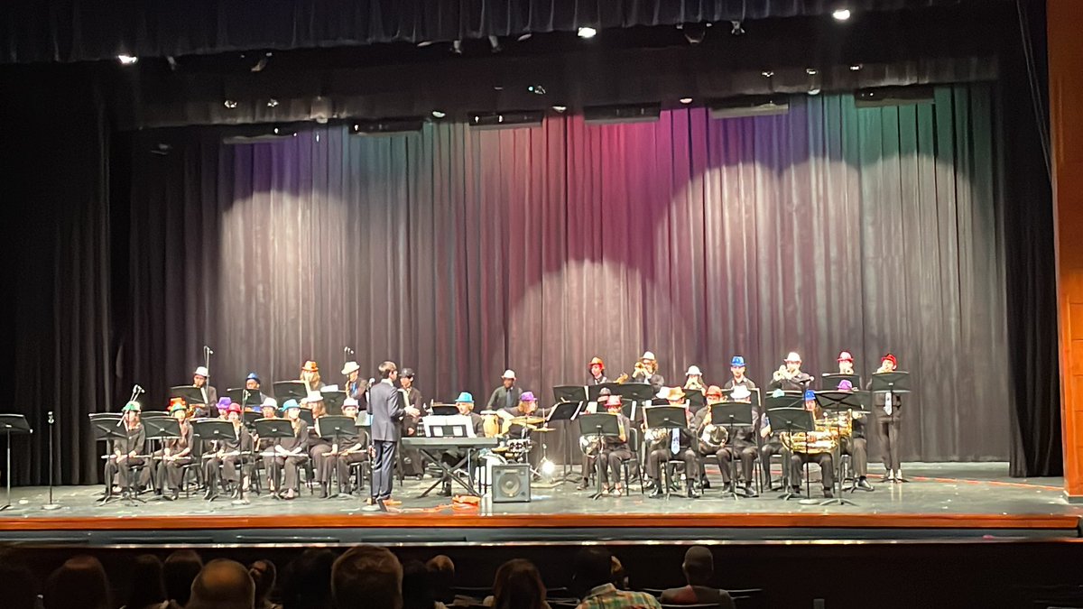 Beautiful evening and great audience at the JC Percussion and Jet Blues Concert.  Always a fun evening!  How can you not have fun with these hats??!!#proudtobeajet