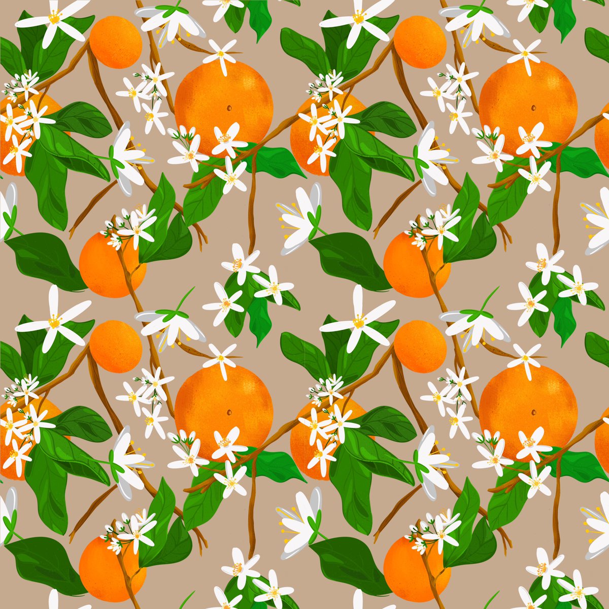 ladyandlu's tweet photo. Oranges on repeat! Practicing making patterns https://t.co/597Z4qxPf2
