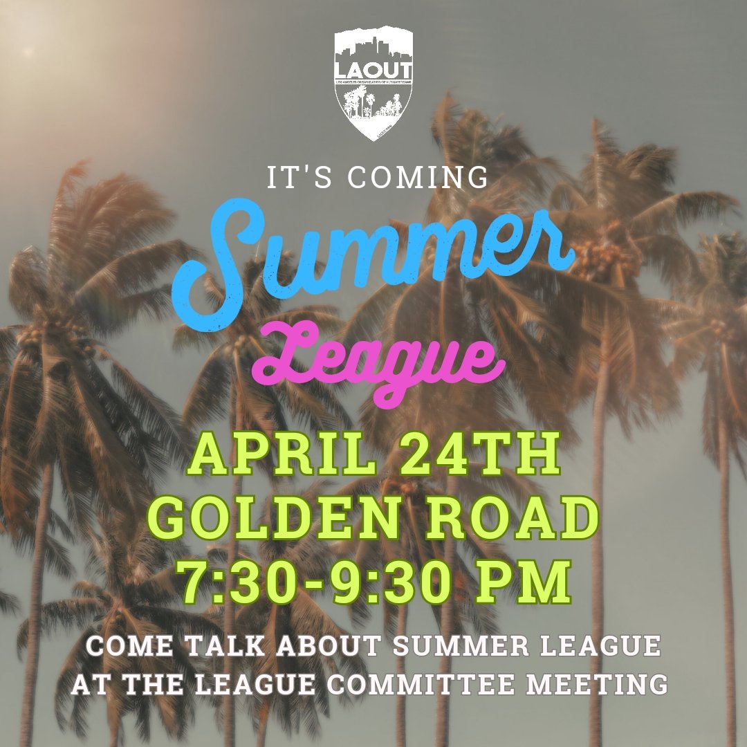 See everyone TONIGHT at the Summer League Meeting!! Help smooth over all the details and figure out all the logistics!!
<a href="/goldenroadbrew/">Golden Road Brewing</a>