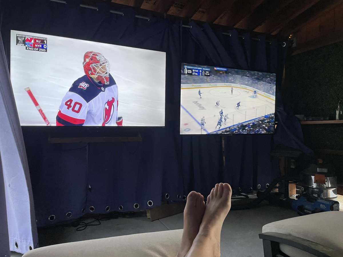 I'll show you how to watch @nhl #hockey someday @sfonehockey #bladeshark #hockeyislife