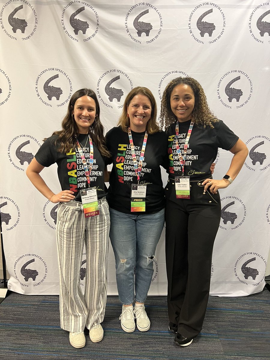 Grateful to attend my 1st #nbaslh this weekend with colleagues <a href="/sidni_trotter/">ST.</a> &amp; Brittany Steinfeld - supporting black SLPs and audiologists and better services for black individuals