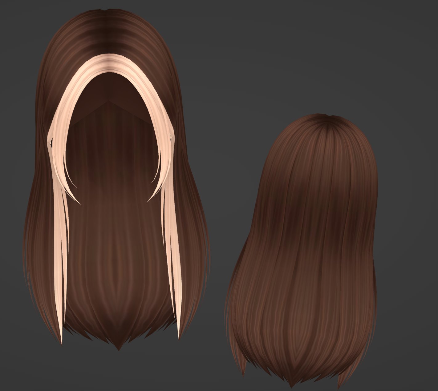 luckyy on X: hii @PointMelon & I are releasing a free hair and we decided  to let y'all choose the hair color from these three! join the server to  vote which color