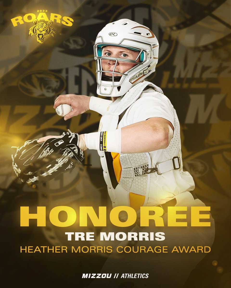 Tre Morris with the honorary Heather Morris Courage Award❗️

#MIZ🐯 #ROARS23
