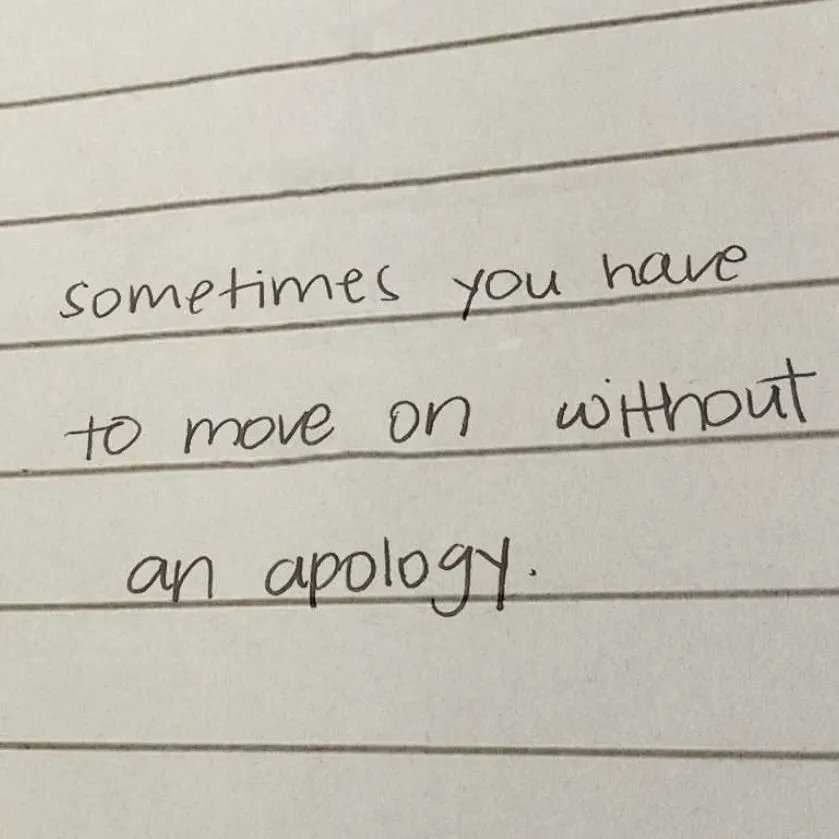 CybersmileHQ's tweet photo. We don’t always get the apology we deserve but that doesn’t need to stop us from healing and moving on. https://t.co/1a5lPd7X8G